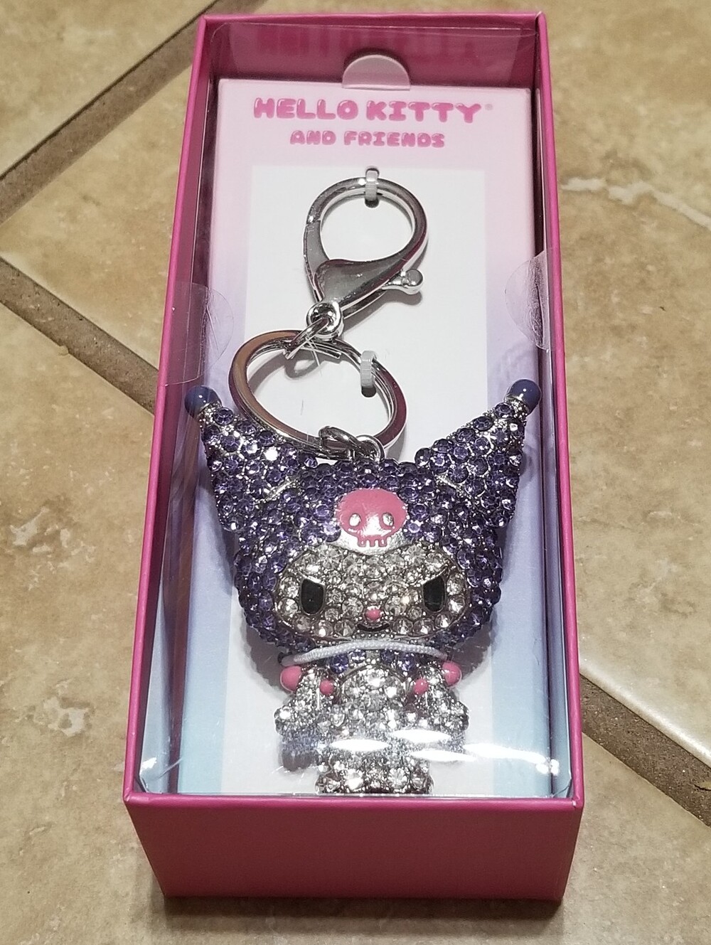 Sanrio Kuromi Bling Character Keychain